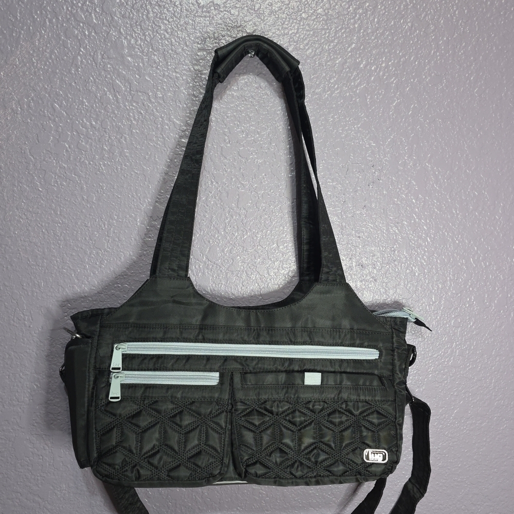 Lug Black Quilted Women's Bag